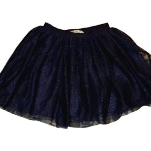 2/$20 H&M midnight blue sparkly full tulle skirt size 4-6